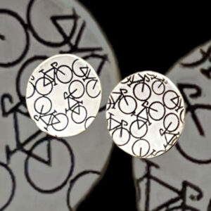 bicycle earrings